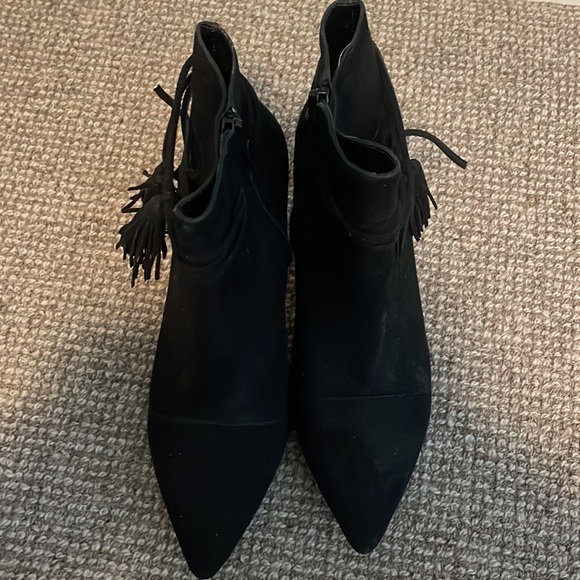 Loeffler Randall black suede bootie Sz 6 - Picture 4 of 6